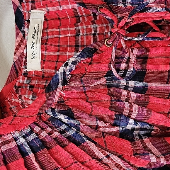 Free People Cloudbreaker Ref Plaid Tunic Size XSmall - Picture 8 of 14